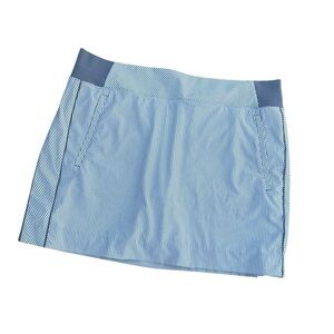 Athleta Brooklyn Textured 16" Skort 988134 in City Stripe White/Gray‎ Size 16